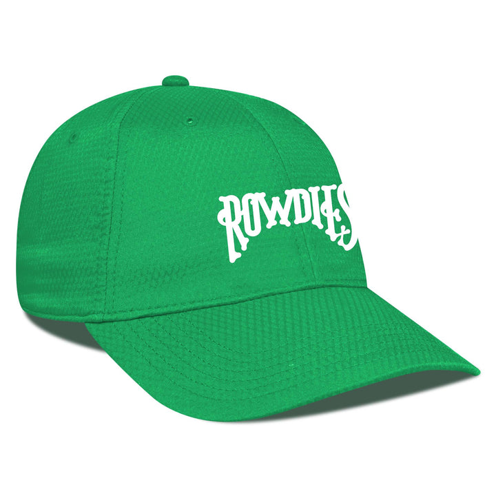Rowdies Levelwear Green Arch Logo Matrix Adjustable Hat