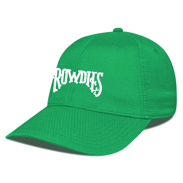 Rowdies Levelwear Green Arch Logo Matrix Adjustable Hat