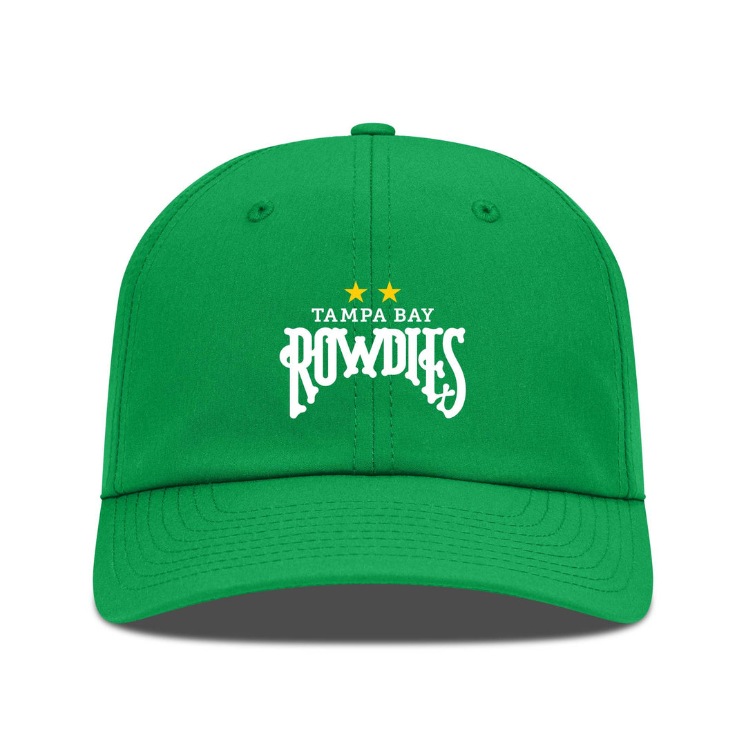 Rowdies Levelwear Eco Lite Green Two Star Logo Adjustable Hat