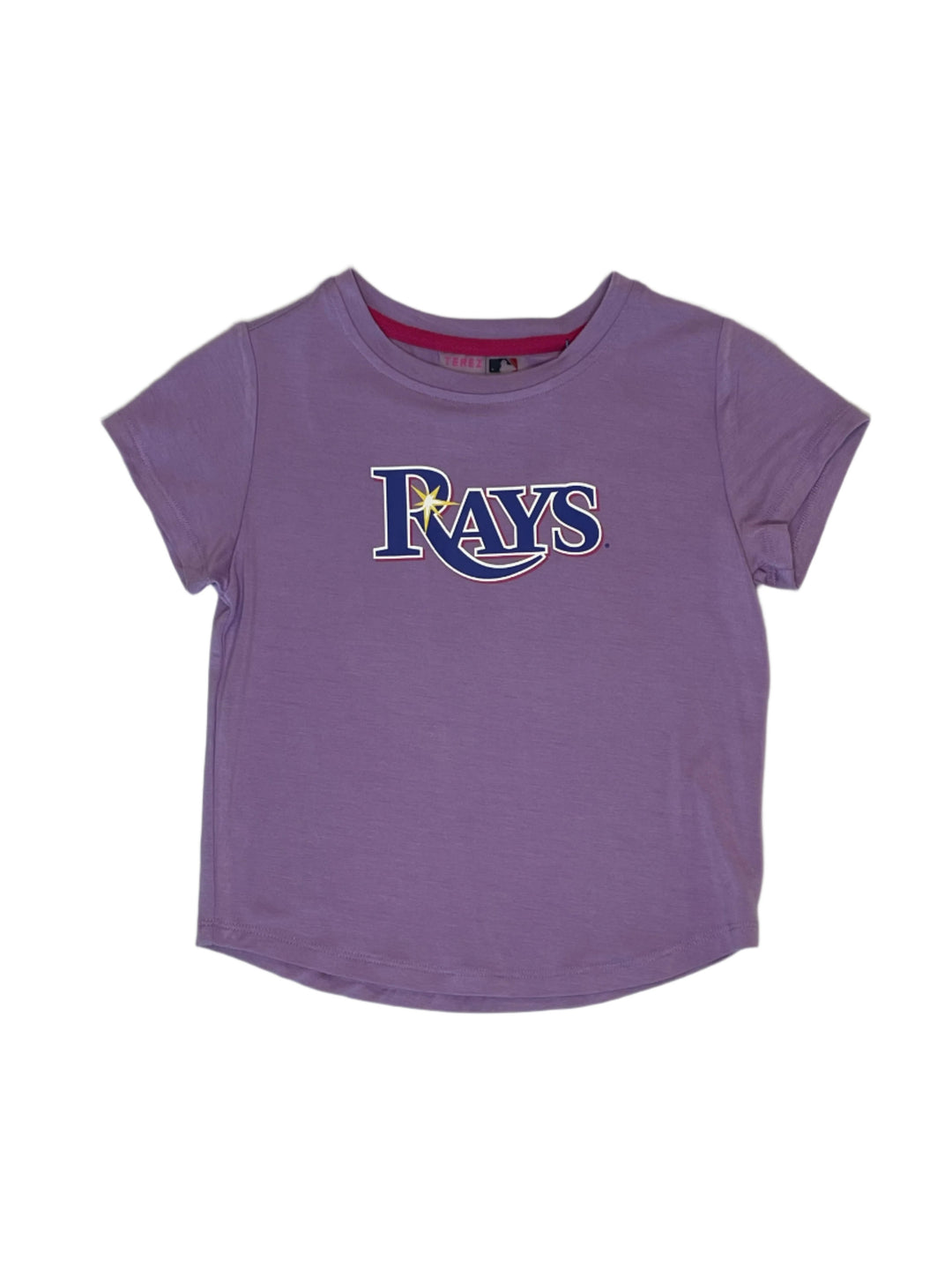 Rays Youth TEREZ Purple Wordmark Tee