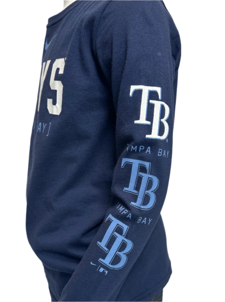 Rays Youth Nike Sleeve Repeater Long Sleeve Tee