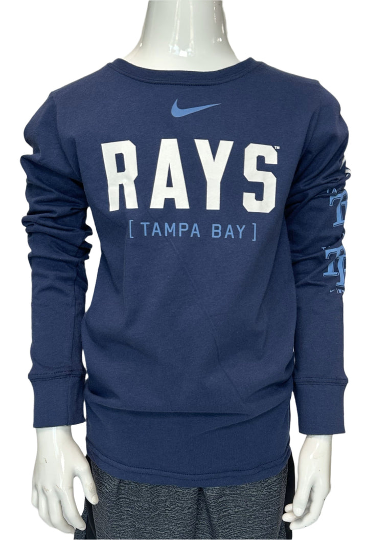 Rays Youth Nike Sleeve Repeater Long Sleeve Tee