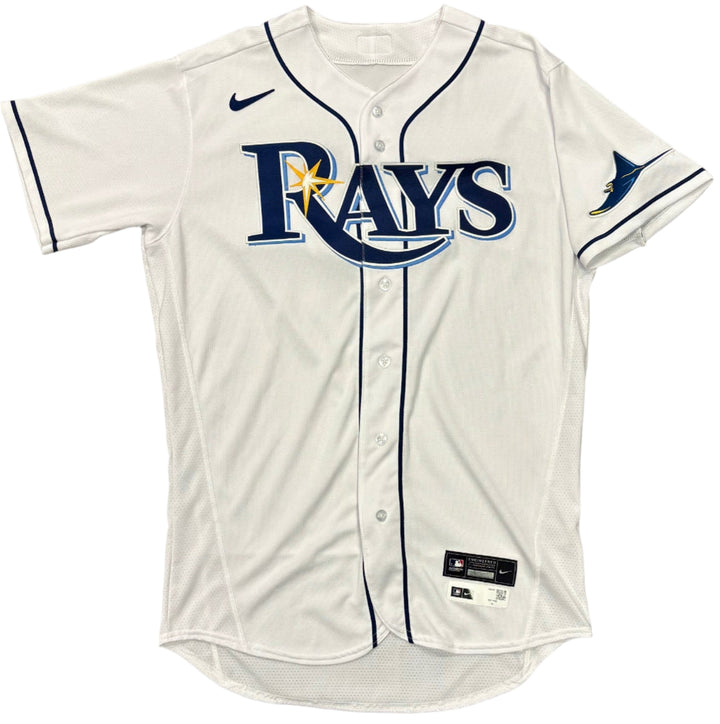 Rays Jonathan Aranda Authentic Autographed White Jersey
