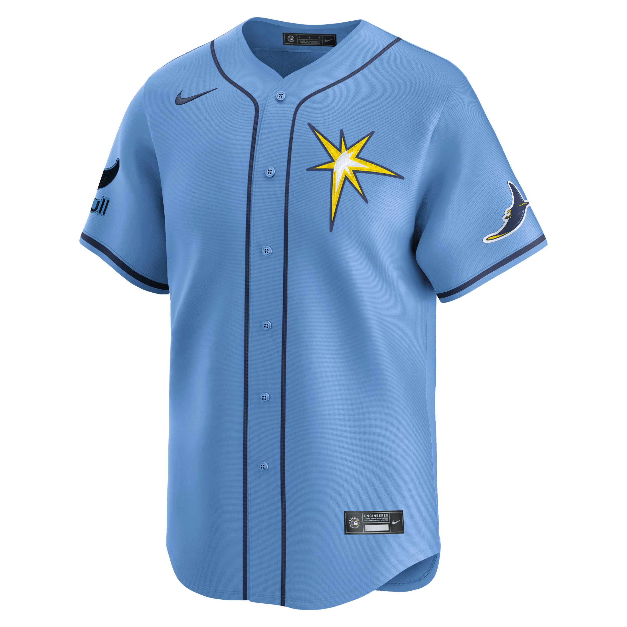 Rays Men's Nike Valor Blue Vapor Limited Jersey | The Bay Republic