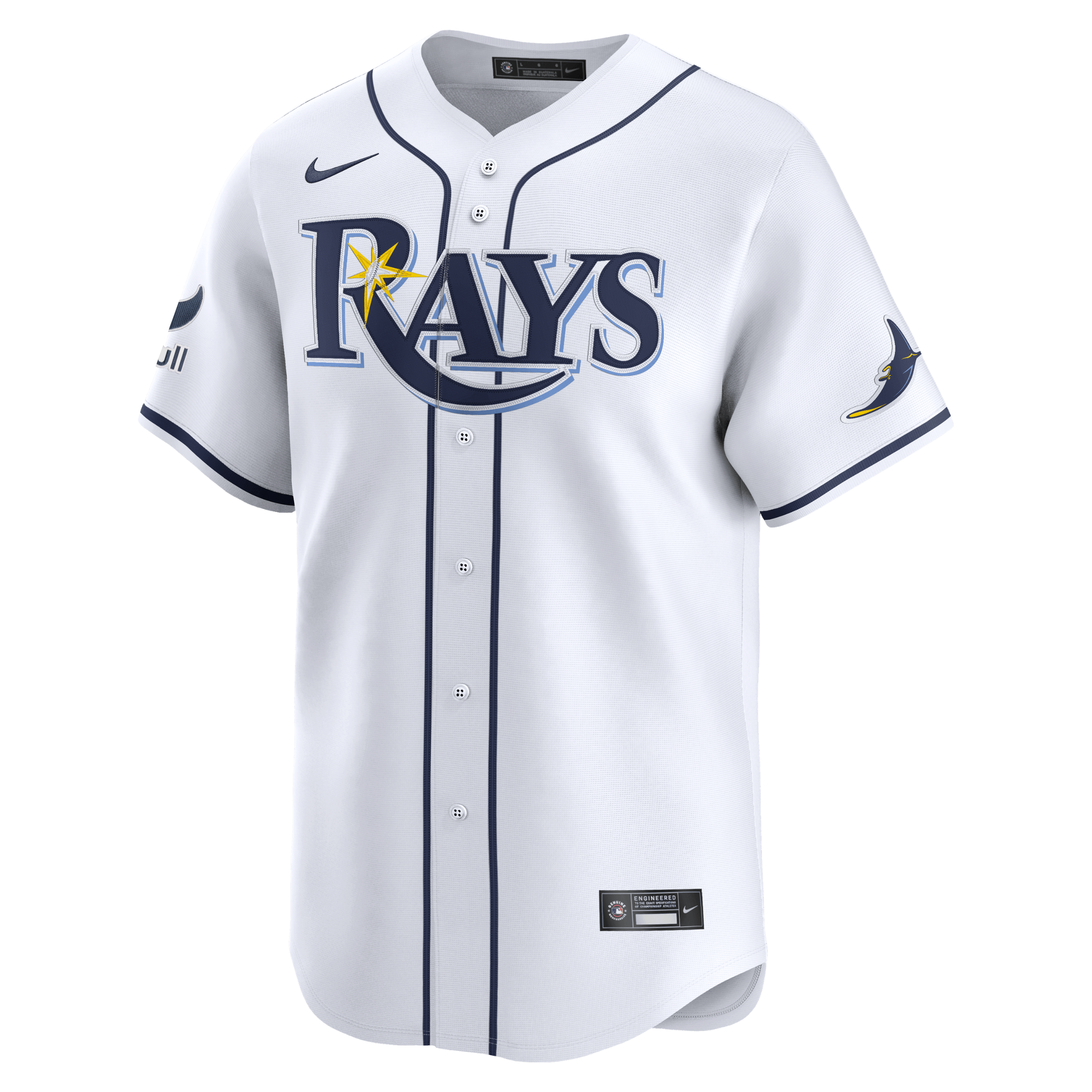 Rays Men's Nike White Vapor Limited Replica Jersey | The Bay Republic