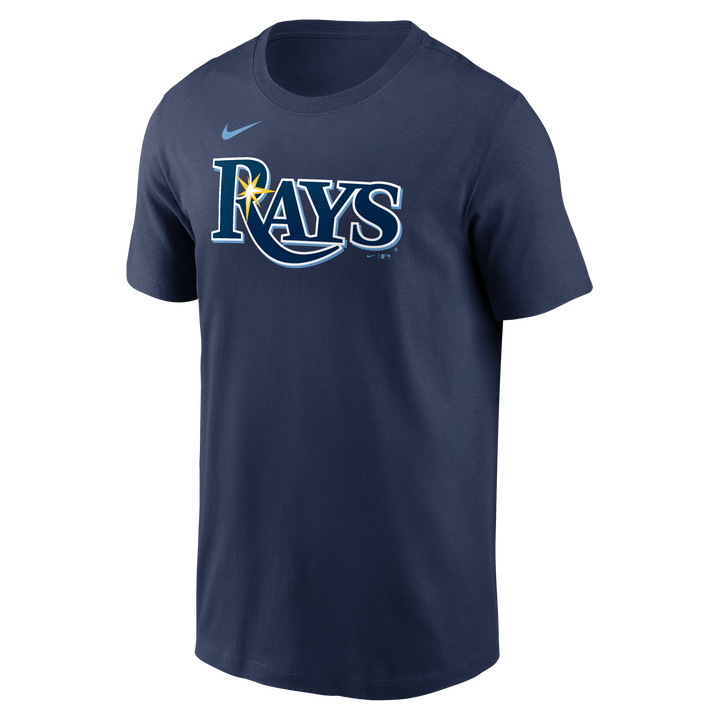 Rays Nike Navy Jonathan Aranda Name and Number T-Shirt