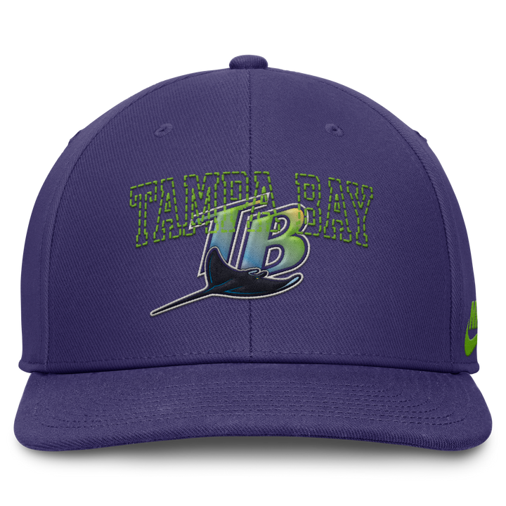 Rays Nike Purple Devil Rays Coop Stitched Pro Cap Snapback Hat