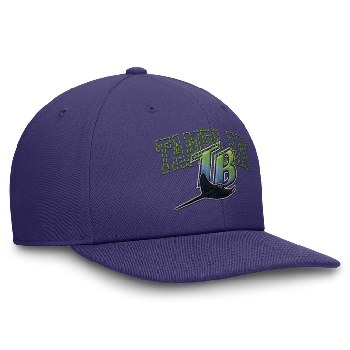 Rays Nike Purple Devil Rays Coop Stitched Pro Cap Snapback Hat