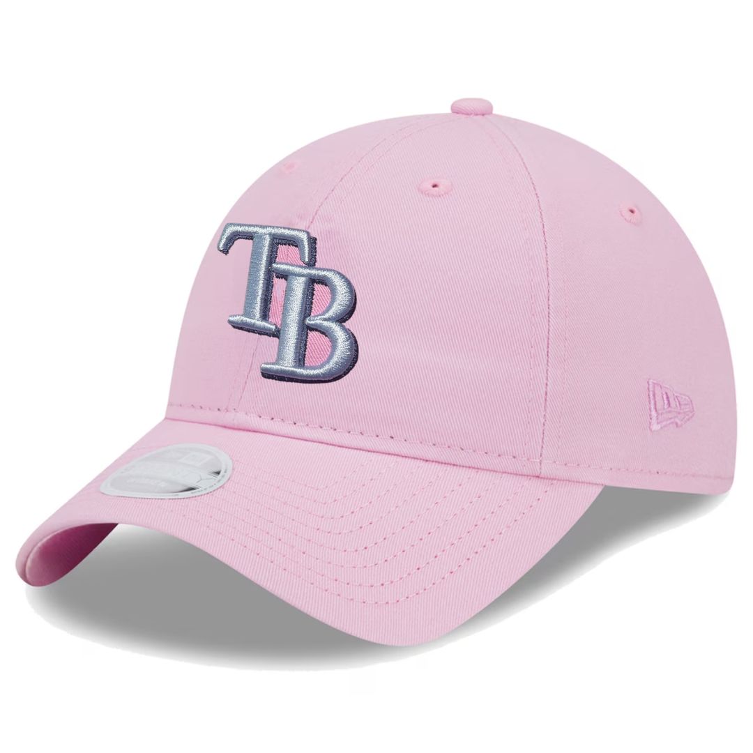 Rays Women's New Era Pink TB 9Twenty Adjustable Hat