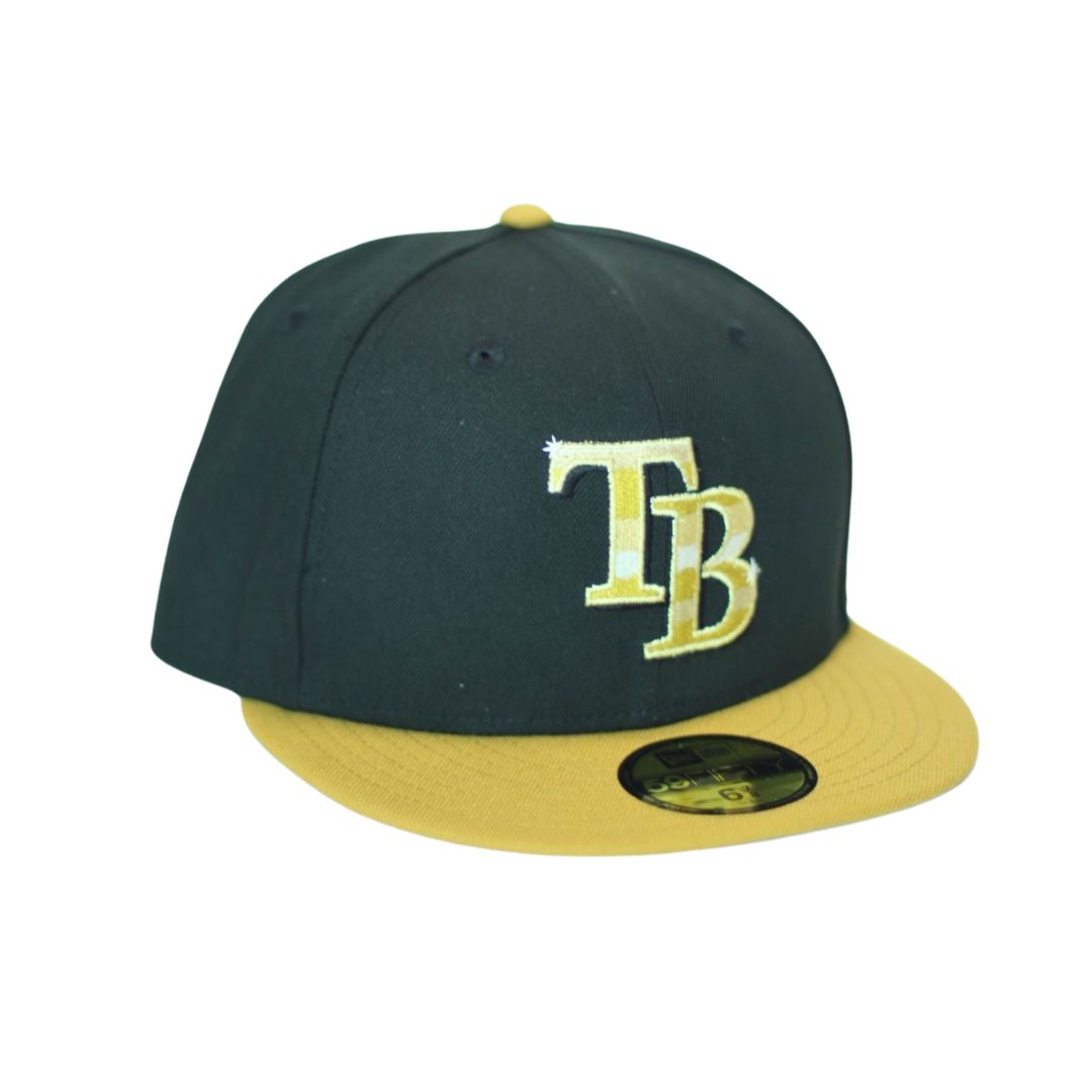 Rays New Era Black Gold TB 59Fifty Day Fitted Hat