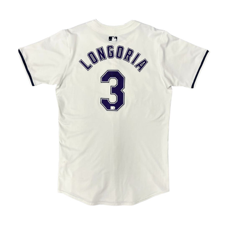 Rays Evan Longoria Authentic Autographed Devil Rays Jersey