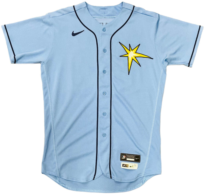 Rays Harold Ramirez Team Issued Authentic Autographed Burst Jersey