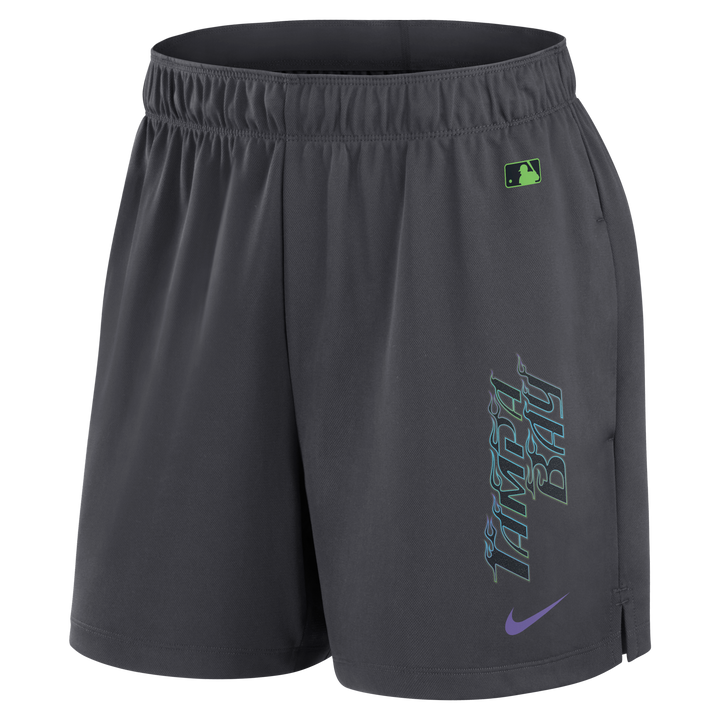 Rays Women's Nike Charcoal Grey City Connect Collection Shorts