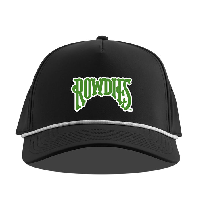 Rowdies Branded Bills Black FL Side Hit Rope Snapback Hat