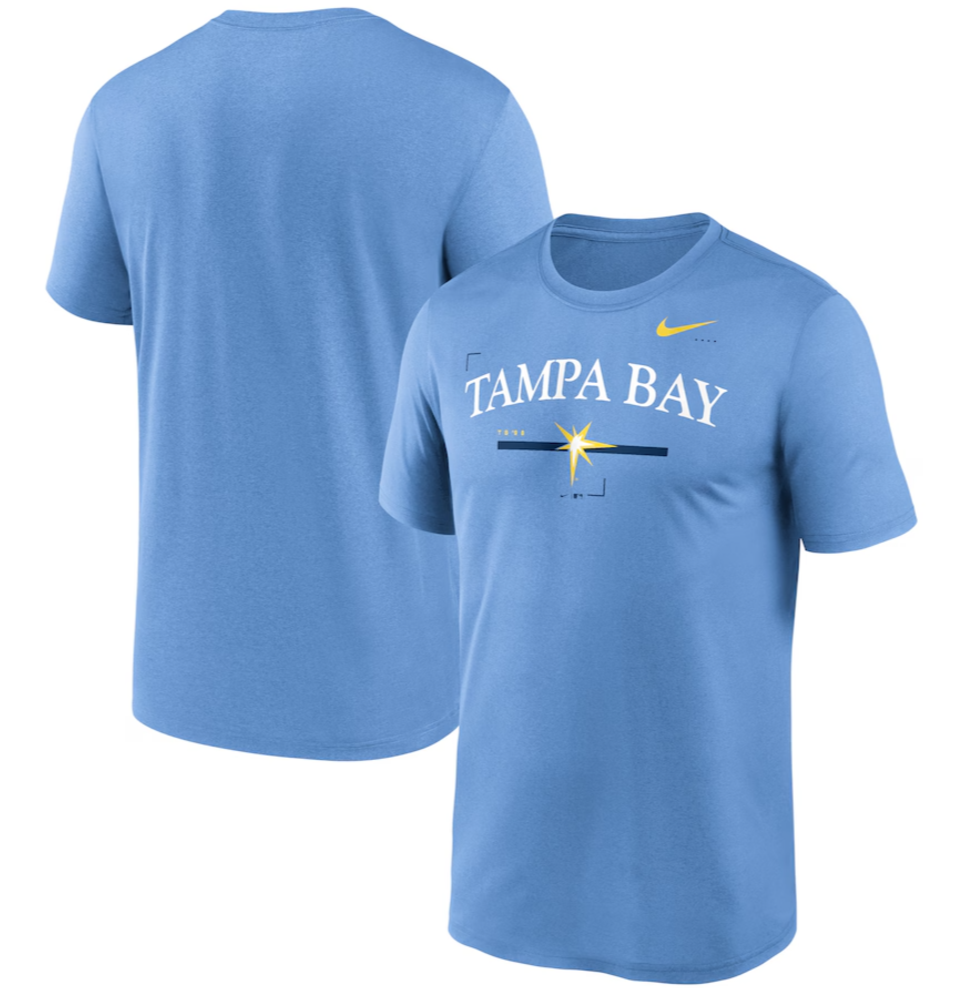 Rays Men's Nike Light Blue Local Legend T-Shirt