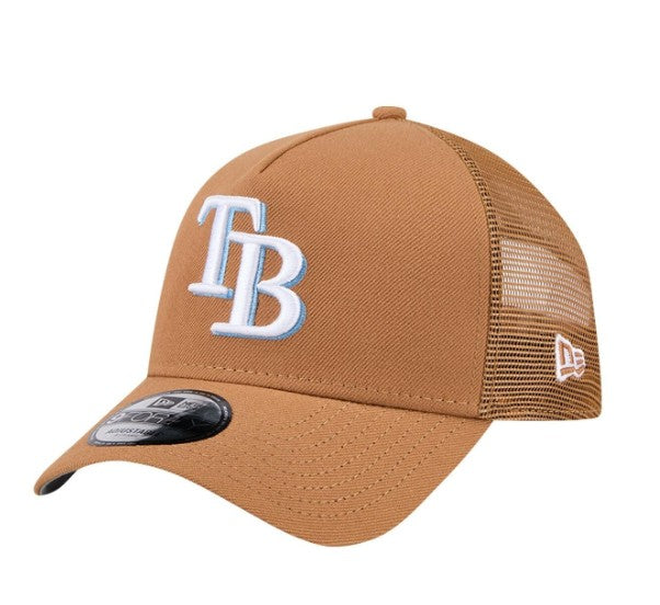 Tampa Bay Rays New Era Brown 9Forty Snapback Trucker Hat | The Bay