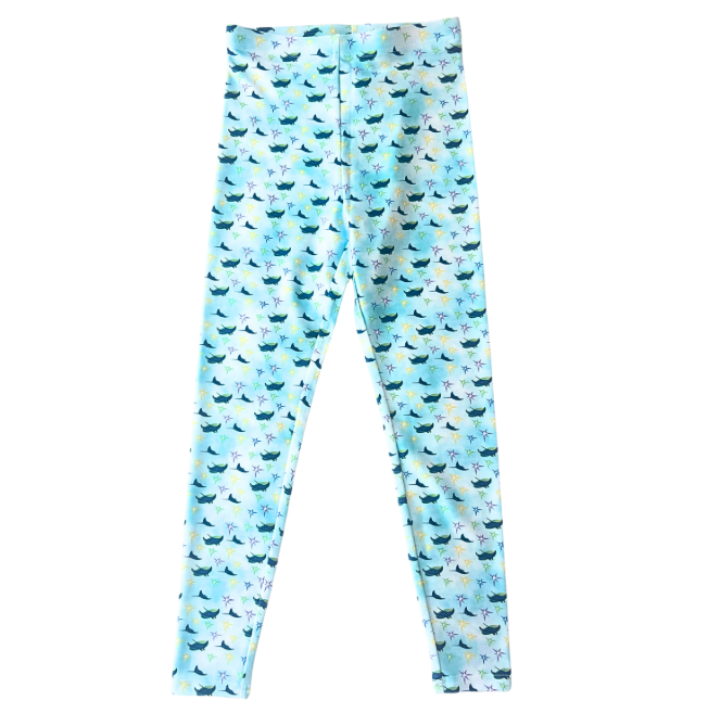 Rays TEREZ Kids Alt and Burst All Over Logos Leggings