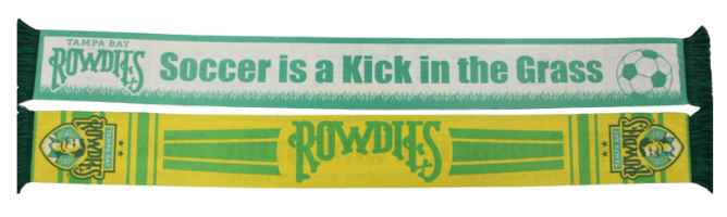 Rowdies Kick in the Grass Scarf