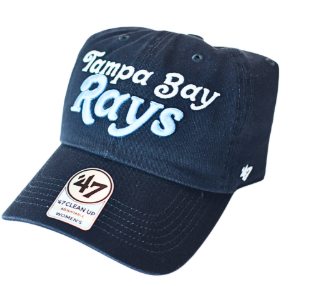 Rays Women's '47 Brand Navy Script Pensacola Clean Up Adjustable Hat