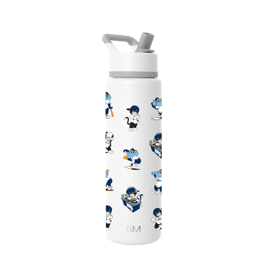 Rays Simple Modern Mascots 30 OZ Summit Water Bottle with Straw Lid