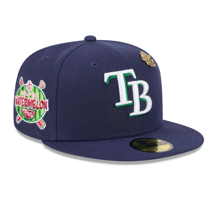 Rays New Era Big League Chew Watermelon 2025 59Fifty Fitted Hat