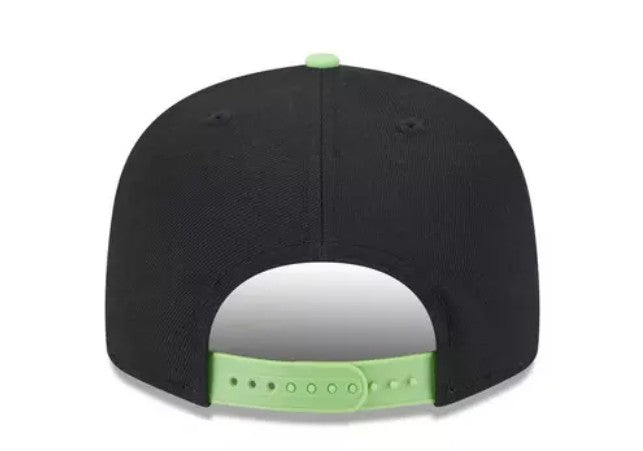 Rays New Era Black Green City Connect TB Flames 9Fifty Snapback Hat