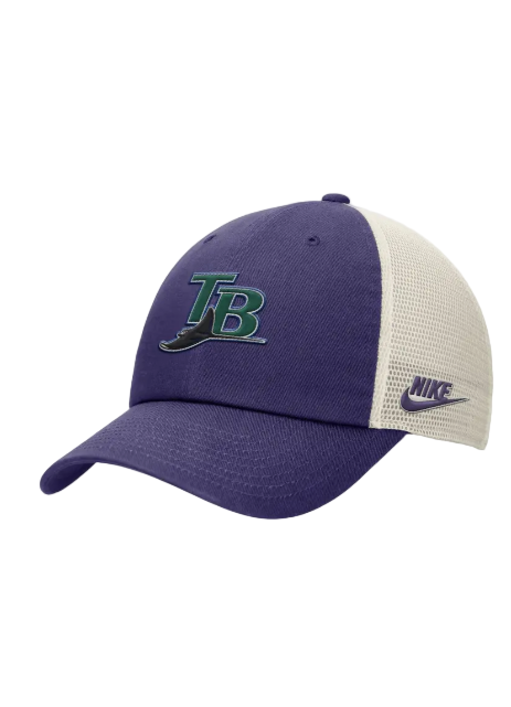 Rays Nike Purple Devil Rays Coop Rewind Club Mesh Adjustable Hat
