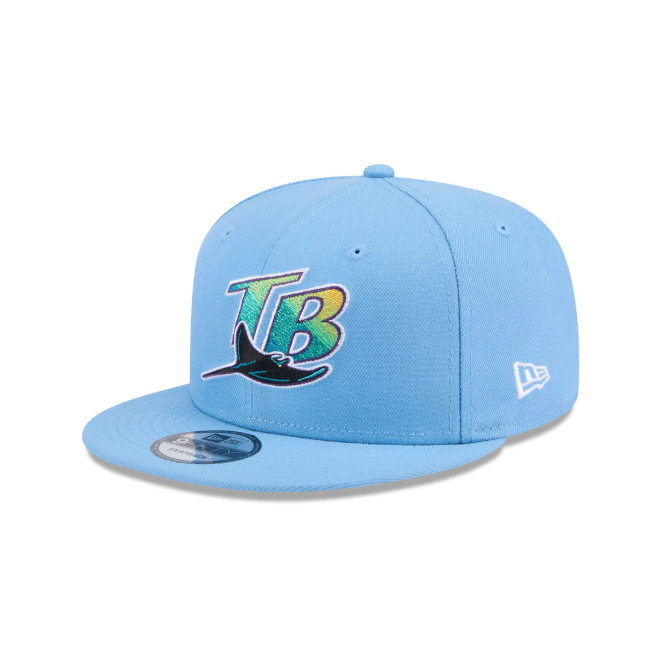 Rays New Era Columbia Blue Devil Rays Coop 9Fifty Snapback The