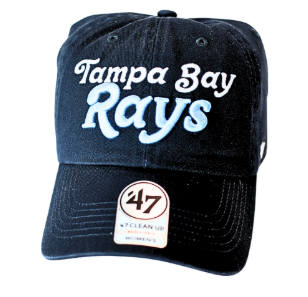 Rays Women's '47 Brand Navy Script Pensacola Clean Up Adjustable Hat