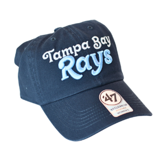 Rays Women's '47 Brand Navy Script Pensacola Clean Up Adjustable Hat