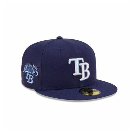 Rays New Era Navy TB Side Patch 59Fifty Fitted Hat