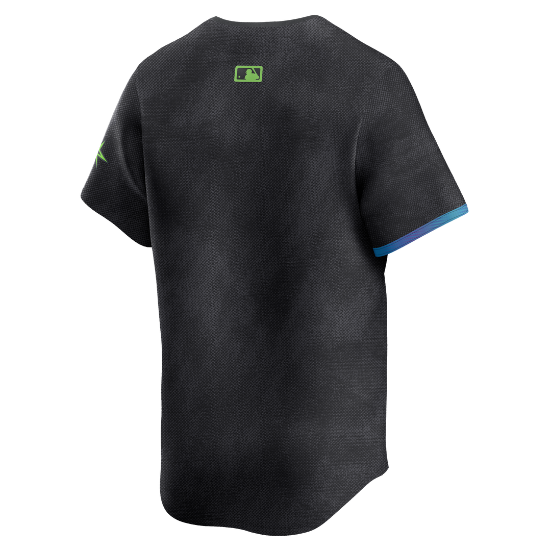 Rays Nike Charcoal Grey City Connect Limited Replica Jersey