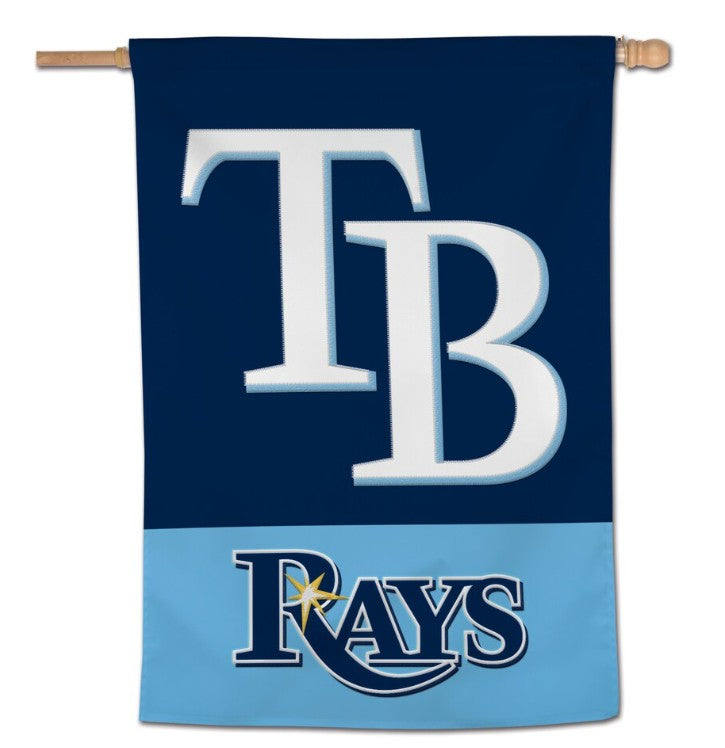 Rays TB Wordmark Applique Vertical Flag