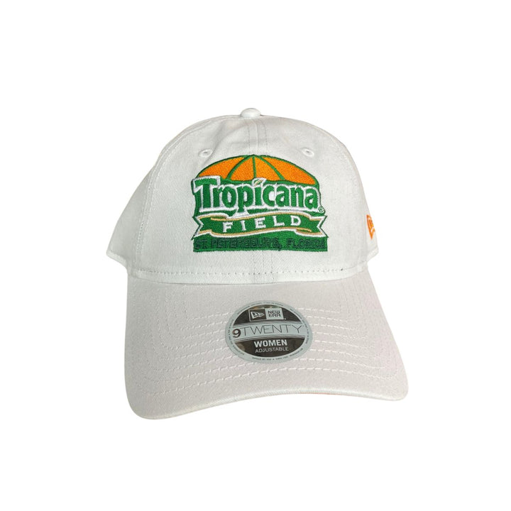 Rays Women's New Era 9Twenty White Tropicana Field Adjustable Hat