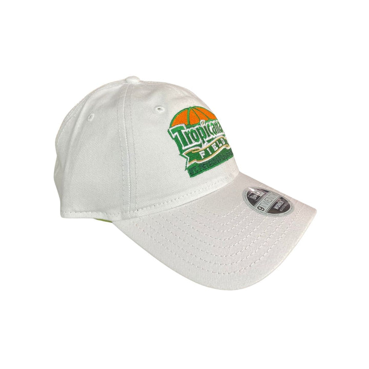 Rays Women's New Era 9Twenty White Tropicana Field Adjustable Hat