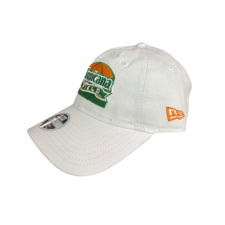 Rays Women's New Era 9Twenty White Tropicana Field Adjustable Hat