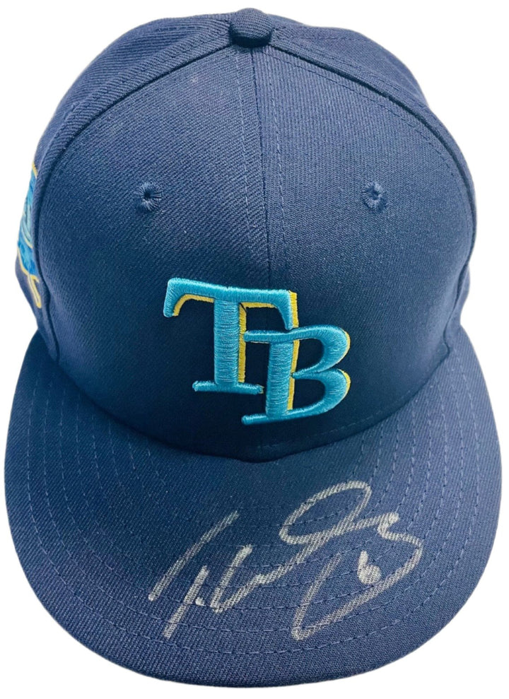 Rays Taylor Walls Game Used Authentic Autographed Father’s Day Hat