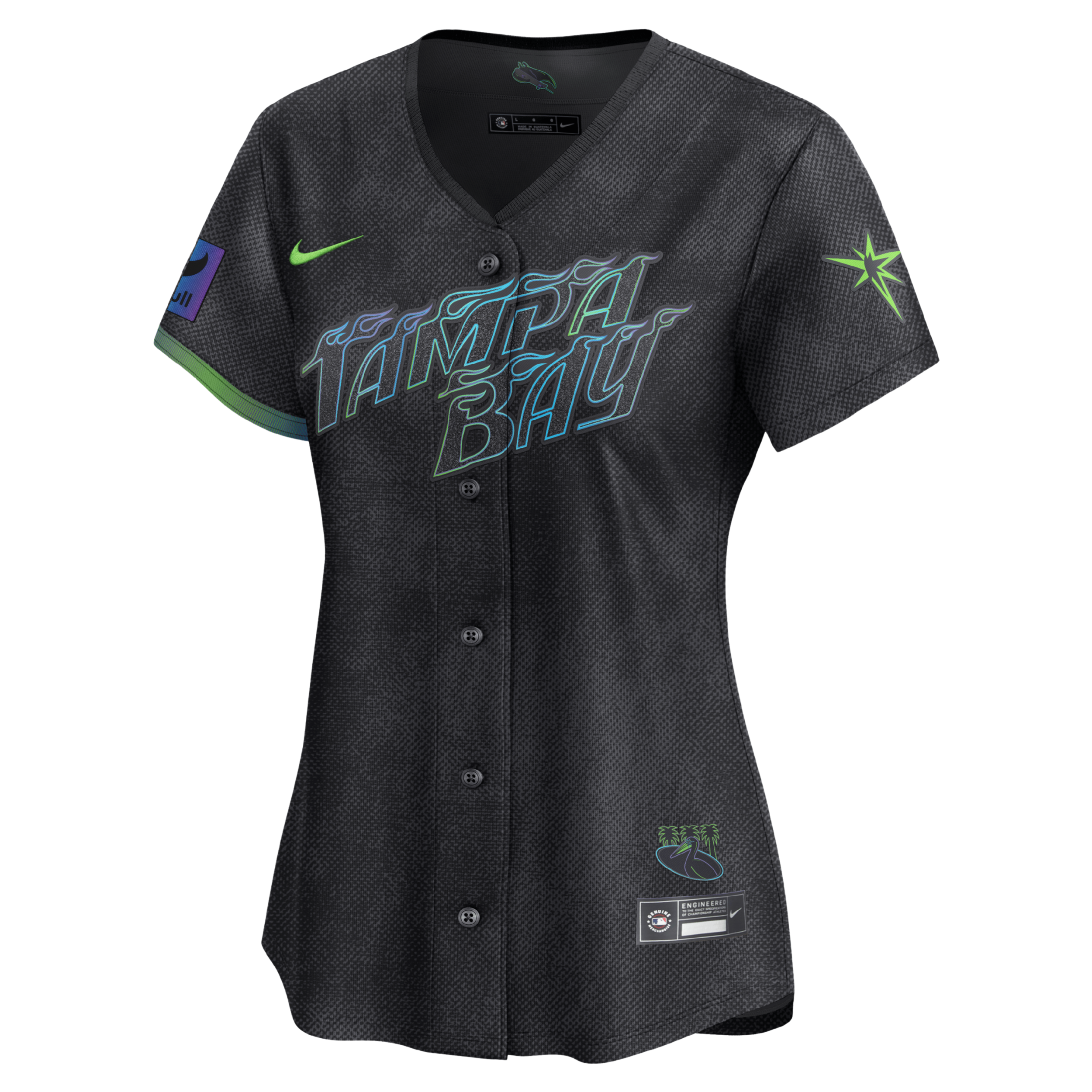 Tampa Bay Rays Women's Nike Charcoal Grey City Connect Limited