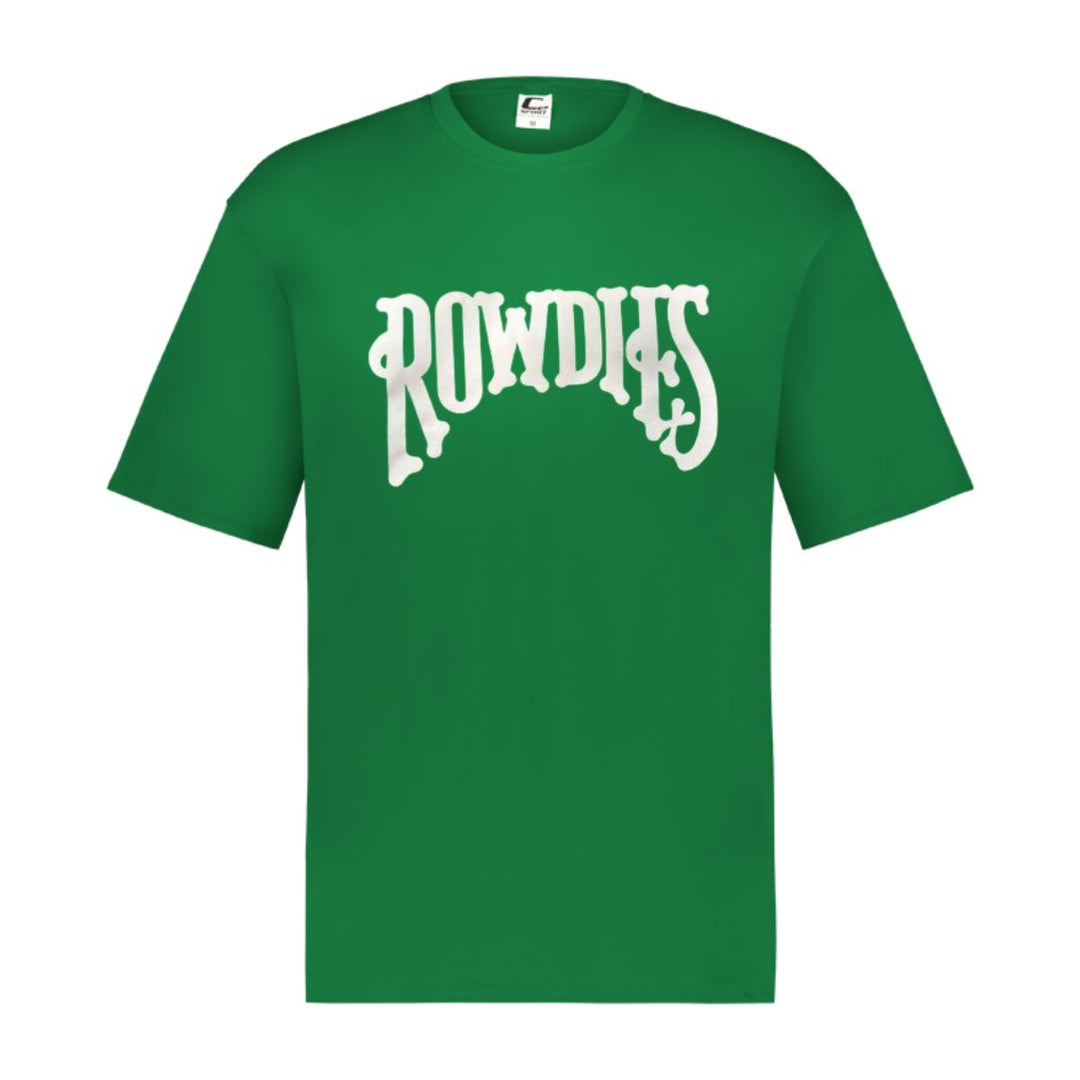 Rowdies Youth Green Wordmark Sport T-Shirt