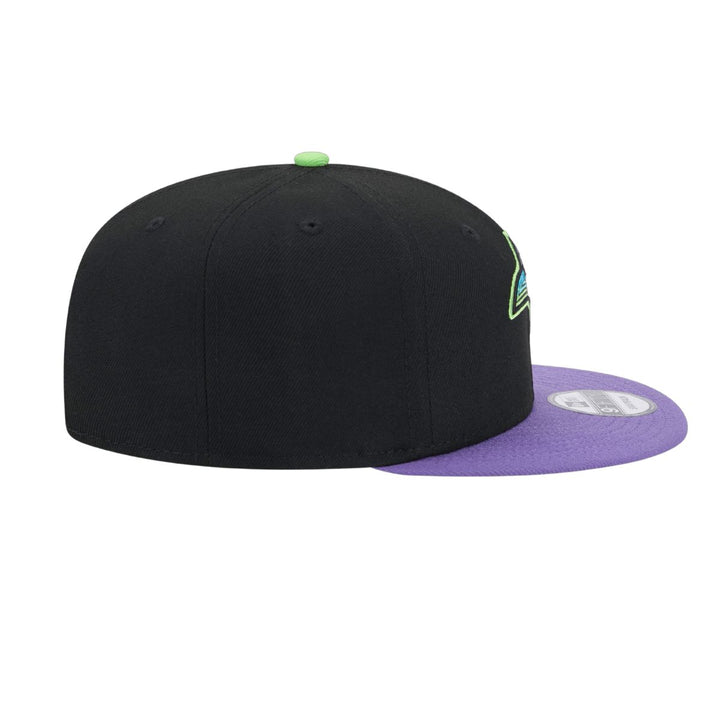 Rays New Era Black Purple City Connect 9Fifty Snapback Hat
