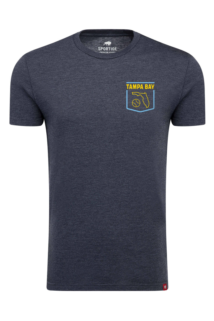 NAVY TAMPA BAY BASEBALL SKYWAY BRIDGE SPORTIQE T-SHIRT - The Bay Republic | Team Store of the Tampa Bay Rays & Rowdies