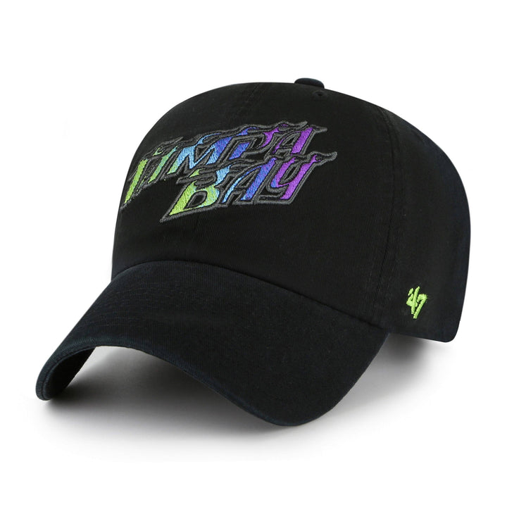 Rays '47 Brand Black Tampa Bay Flames Clean Up Adjustable Hat - The Bay Republic | Team Store of the Tampa Bay Rays & Rowdies