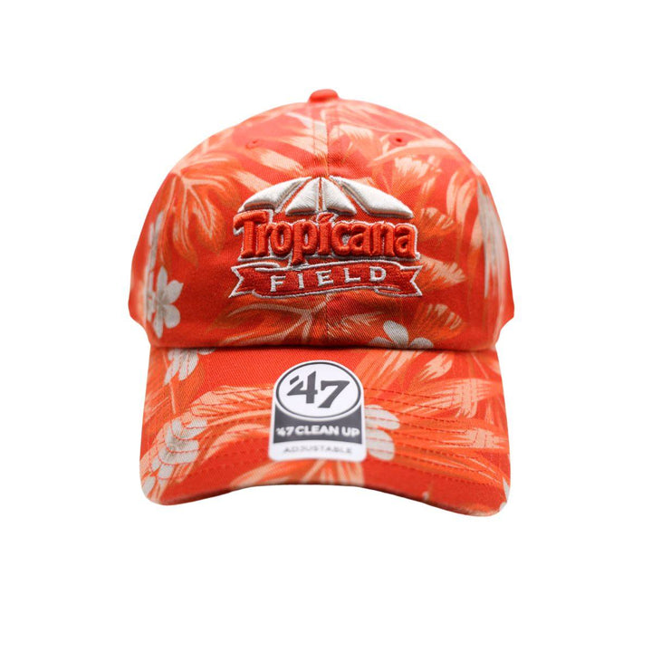 Rays '47 Brand Orange Tropical Tropicana Field Clean Up Adjustable Hat - The Bay Republic | Team Store of the Tampa Bay Rays & Rowdies