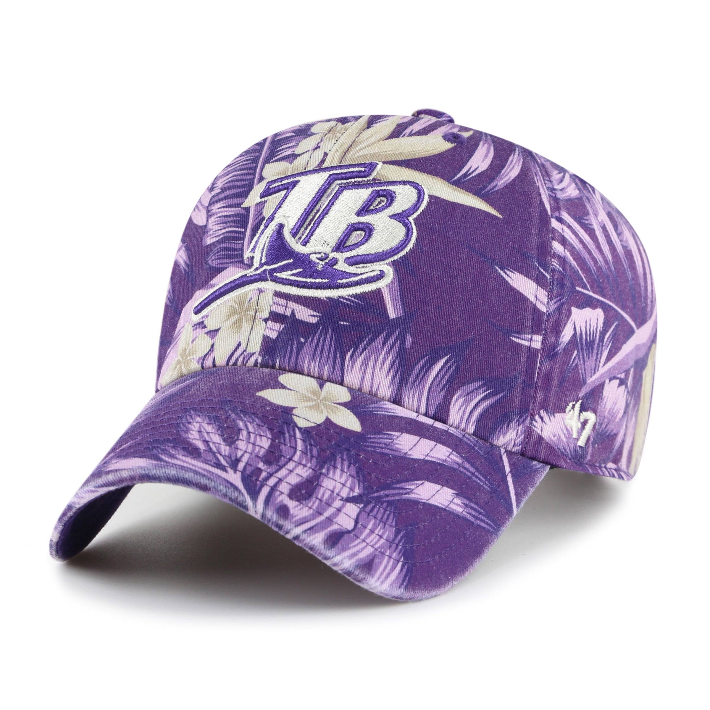 Rays '47 Brand Purple Tropical Devil Rays Coop Clean Up Adjustable Hat
