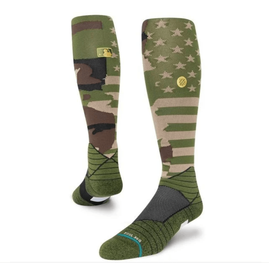 RAYS ARMY GREEN ARMED FORCES CAMO STANCE BASEBALL SOCKS - The Bay Republic | Team Store of the Tampa Bay Rays & Rowdies