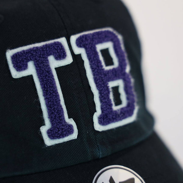 RAYS BLACK DEVIL RAYS TB COOP CHENILLE 47 BRAND CLEAN UP ADJUSTABLE HAT - The Bay Republic | Team Store of the Tampa Bay Rays & Rowdies