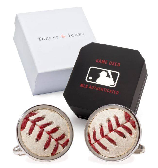 RAYS GAME USED BASEBALL CUFF LINKS - The Bay Republic | Team Store of the Tampa Bay Rays & Rowdies