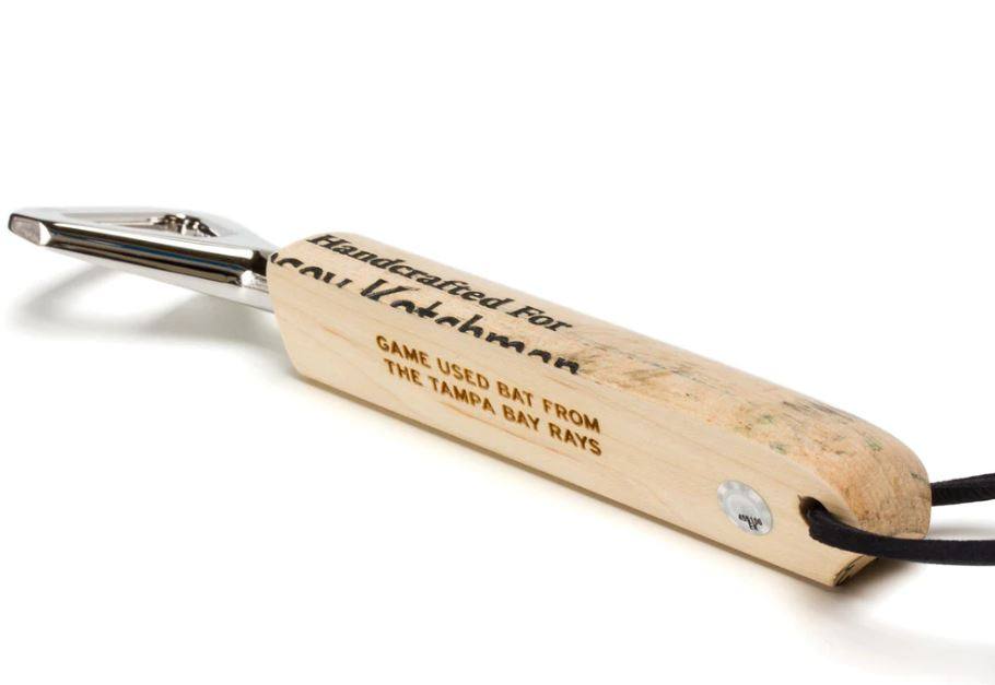 RAYS GAME USED BAT BOTTLE OPENER - The Bay Republic | Team Store of the Tampa Bay Rays & Rowdies