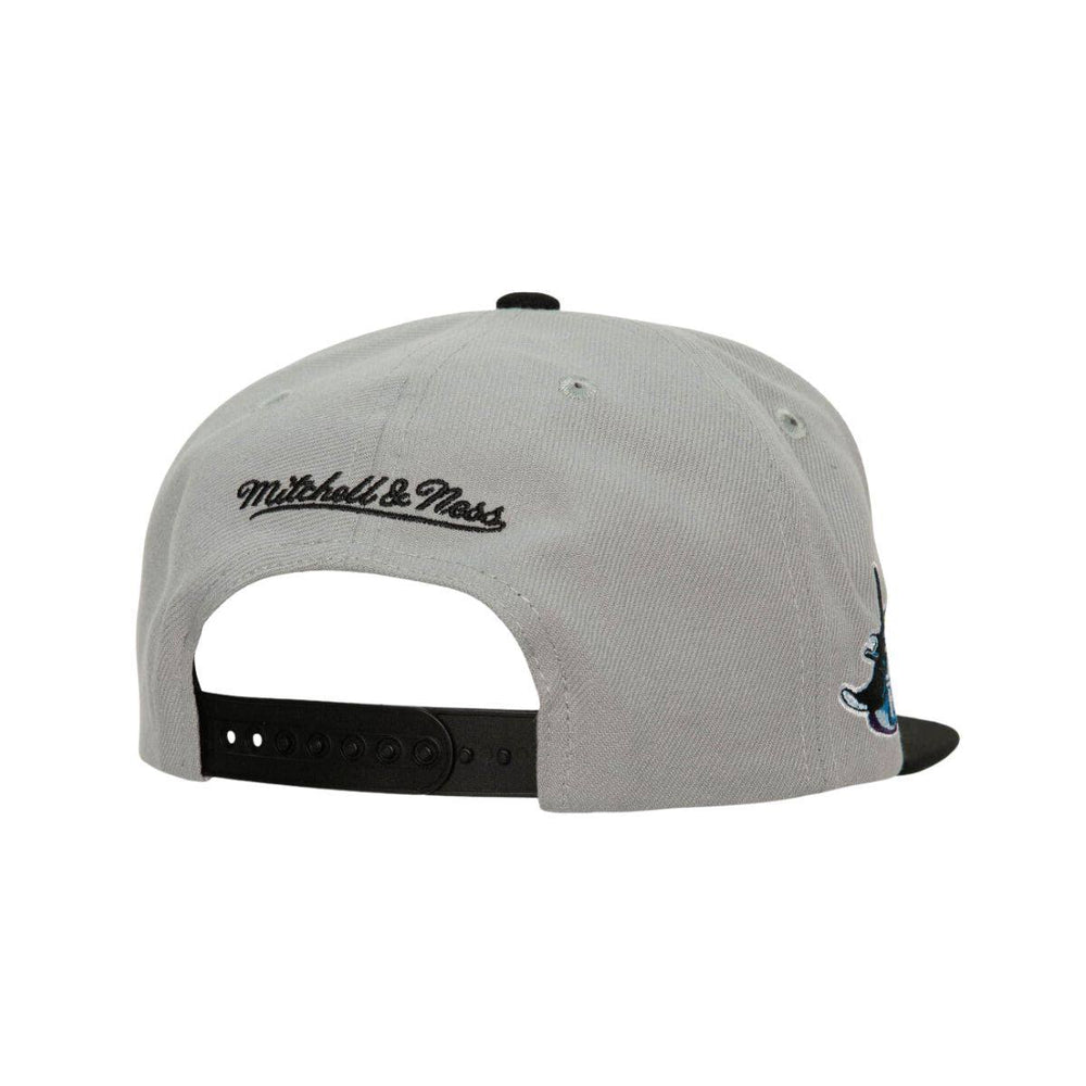 RAYS GREY AND BLACK DEVIL RAYS COOP MITCHELL AND NESS SNAPBACK HAT - The Bay Republic | Team Store of the Tampa Bay Rays & Rowdies