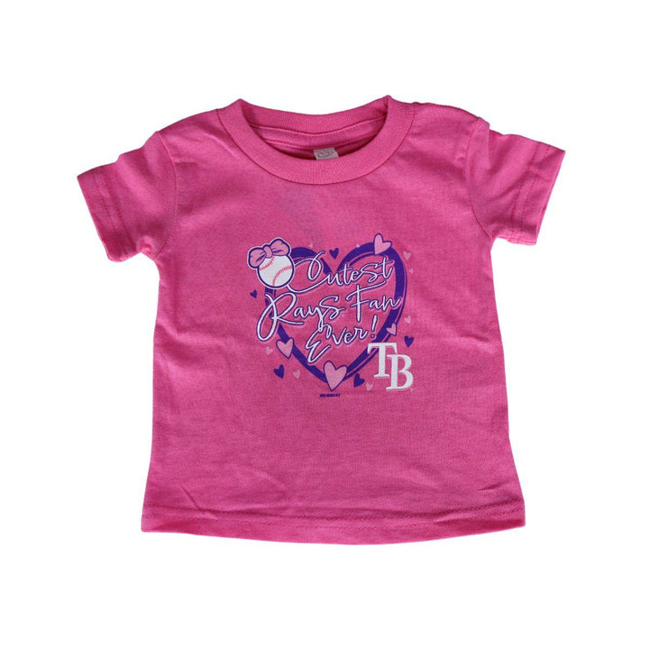 RAYS INFANT PINK RFC CUTEST RAYS FANS EVER HEARTS T-SHIRT - The Bay Republic | Team Store of the Tampa Bay Rays & Rowdies